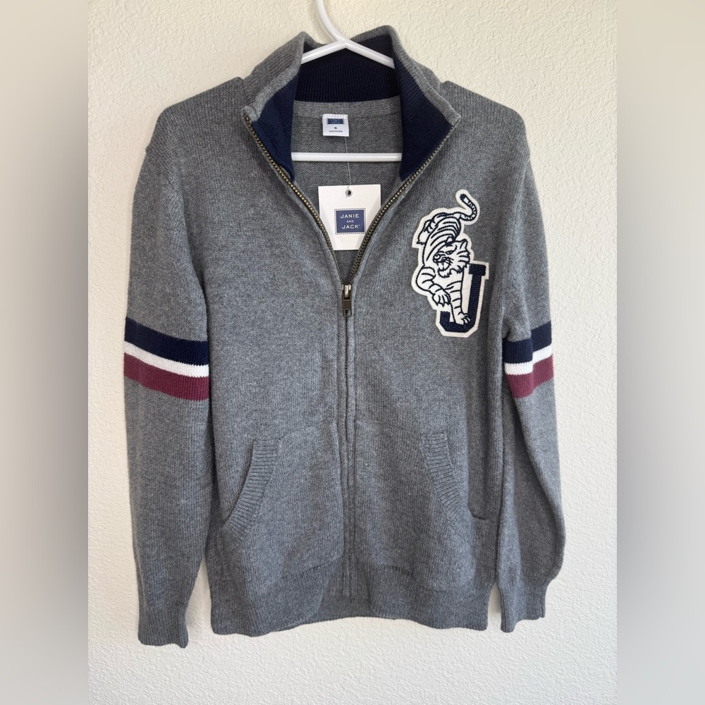 JANIE & JACK KIDS ZIP UP SWEATER